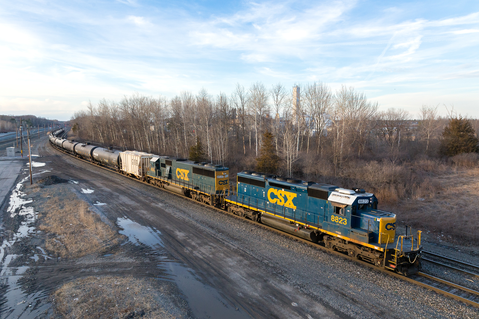 CSXT W860 @ Feura Bush, NY