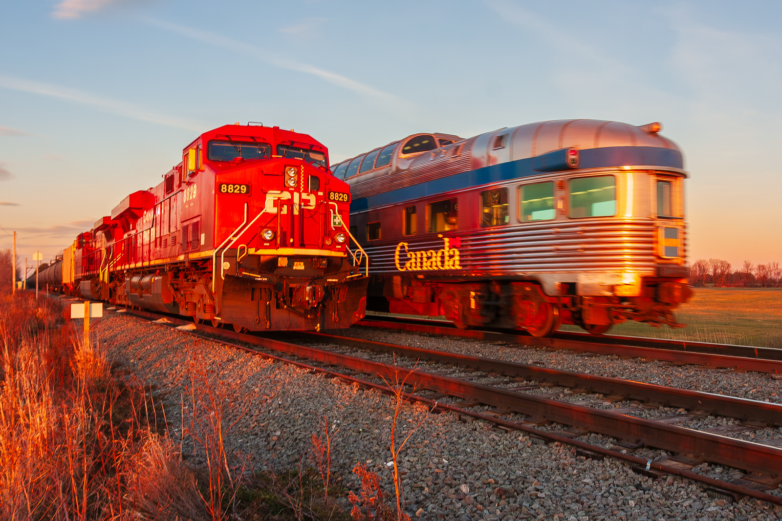 CP 608 Meets AMTK 69 @ Rouses Point, NY