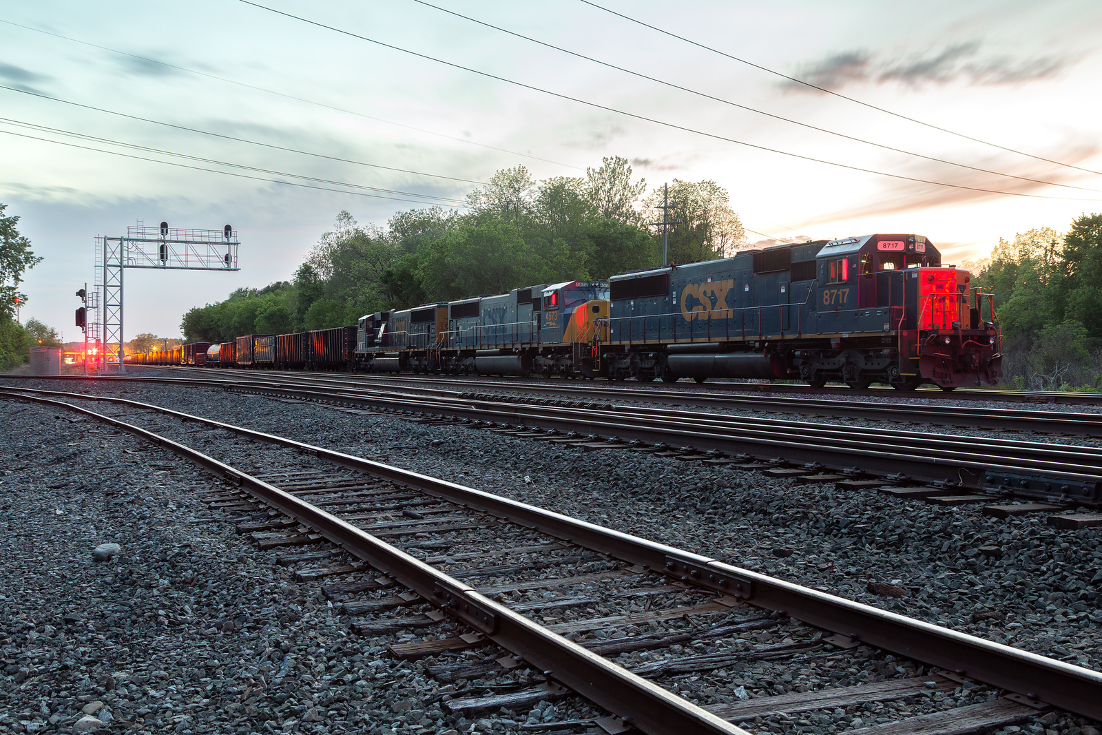 CSXT 8717 @ Lyons, NY
