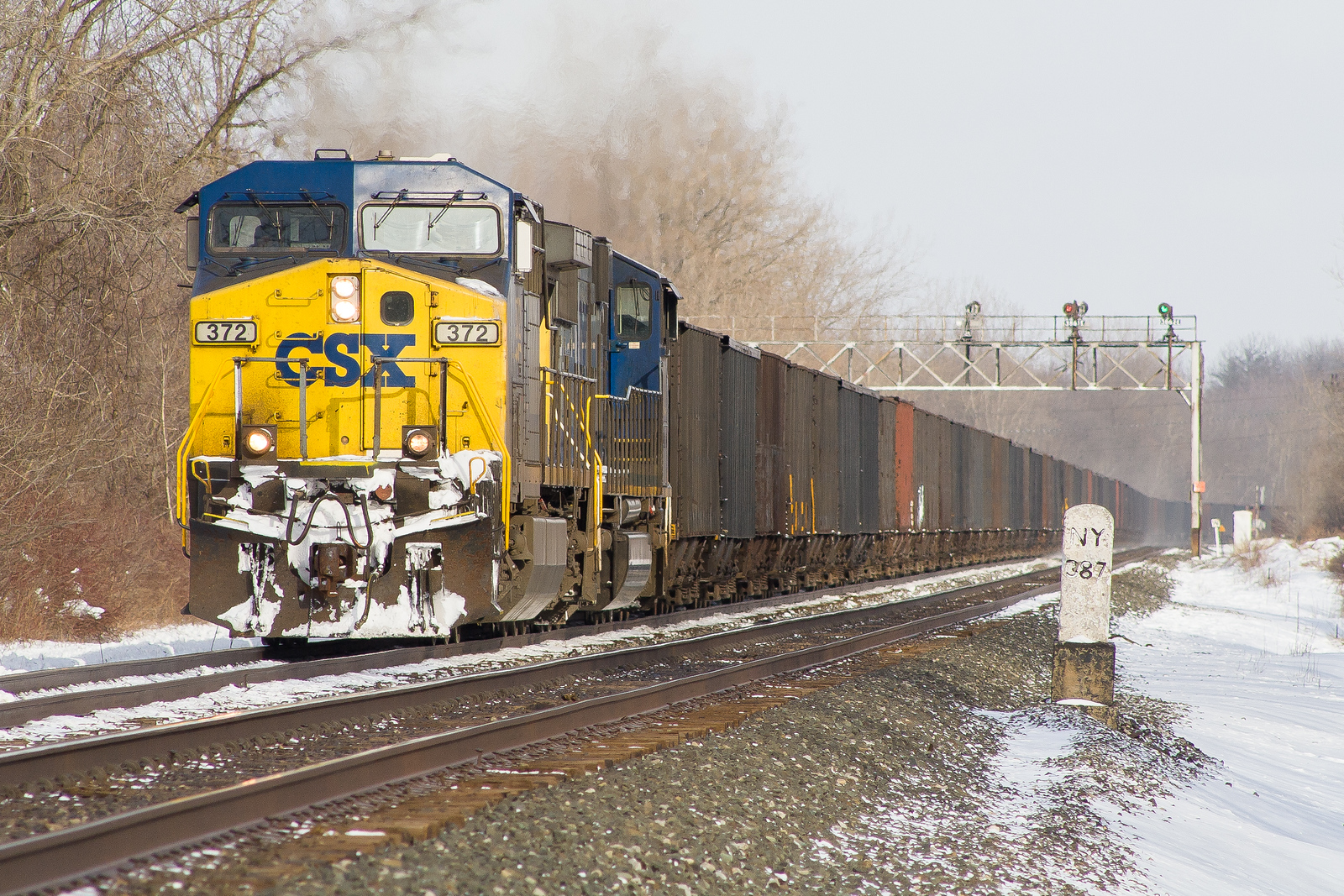 CSXT E743 @ Churchville, NY