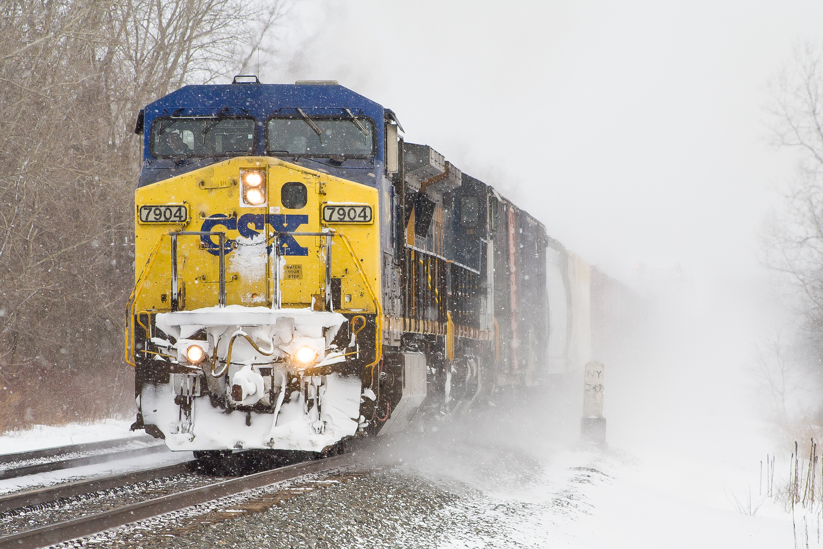 CSXT X393 @ Churchville, NY