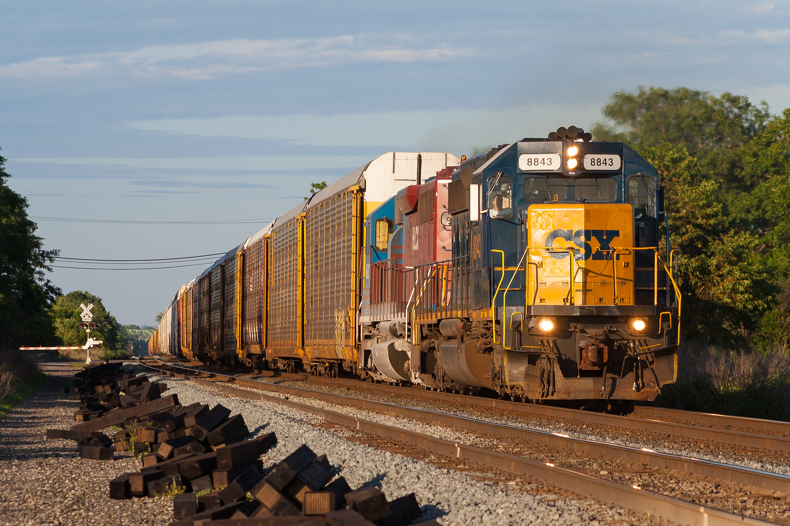 CSXT Q293 @ Bergen, NY